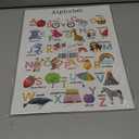 Educational Preschool Learning Posters,Alphabet ABC Posters for Toddlers Classroom Playroom Wall Decor,Counting Chart for Kindergarten,Pre K Learning Poster for Toddlers 1-3 Homeschool Supplies
