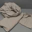 PHF 100% Garment Washed Cotton Sheets Set Twin Size, Ultra Soft Cotton Bedding Set, 3 PCS Breathable Moisture-Wicking Durable, Deep Pocket Cotton Bed Sheet Up to 16", Linen