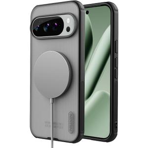 Nillkin for Google Pixel 10 Pro XL Magsafe Case, Built-in Magnets Compatible with MagSafe, Thin Slim Fit, Shockproof Protective, Phone Case for Pixel 10 Pro XL 6.8-inch, Transparent Black