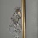 Single Curtain Track for Windows, 1.5m(4.9ft) Wall Mounted Heavy Duty Decorative Curtain rail with End Caps, Aluminum Brackets, Silent Wheels Easy to Install for Bedroom Living Room（Gold）
