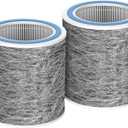 2 Pack HP102 Replacement HP152 Filter Compatible with Shark Air Purifier HP100, HP153, HP102PET, HP102PETBL, HP132, HC450, HC451, HC452, HC455, HEPA For 99.97% Particles Part # HE1FKPET, HE1FKBASMB