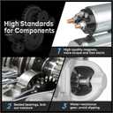 New 6494 Starter for 4.8 5.3L Chevy Avalanche/Silverado/Tahoe/Suburban 1500 2003 2004 2005 2006 2007 2008, GMC Envoy/Sierra 1500/Yukon 03-08, Buick Rainier 2004-2007, Cadillac Escalade 2003-2005