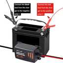12v 2A Battery Charger, Trickle Charger for Lawn Mower Battery, Motorcycle, car, Boat, ATVs, Riding andMore -2000mA Battery Maintainer and Desulfator withIntelligent Interface