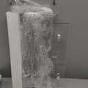 Namalu Acrylic Foldable TV Dinner Table Clear Small Folding Tray Space Saving for Eating Snack Coffee Bed Desk Living Room Kitchen Furniture Easy Assembly(No Edge,24 * 20 * 14 Inches,Transparent)