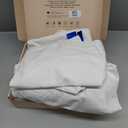 TWK 1200 Thread Count 100% Egyptian Cotton Sheets Bed Set,Thickness,LongLasting Durability,Resists Pilling,Deep Pocket Up to 18",with a Laundry Bag (White, King)