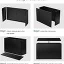 Heavy Duty Steel Raised Planter Box 30x12x24 with Adjustable Shelf - Rust-Resistant Large Indoor/Outdoor Garden Container, 6 Drainage Holes, Reinforced Metal for Patio, Balcony, Deck