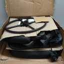 Ergonomic Drafting Chair, Tall Office Chair with Flip-up Armrests, Breathable Mesh High Desk Chair with Lumbar Support Adjustable Footrest Ring for Standing Desk Black