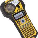 Brady M210 Portable Label Printer with Rubber Bumpers, Multi-Line Print, 6 to 40 Point Font (Replaces BMP21-PLUS Printer), Yellow/Black, 9.5 in H x 4.5 in W x 2.5 in D