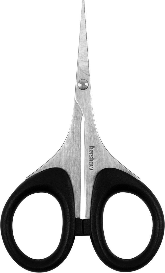 Kershaw Skeeter 3 Precision Fine Tip Scissors, Professional Grade for Fly Tying and Trimming (1216), Black, Regular Kershaw Skeeter 3 Precision Fine Tip Scissors, Professional Grade for Fly Tying and Trimming (1216), Black, Regular