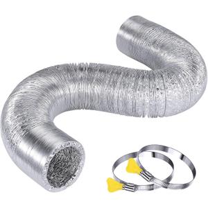 Heavy Duty Flexible Dryer Vent Duct Hose 4 inch 25 Feet Extra Long,Extra Thick Aluminum Foil Grow Tent Exhaust Fan Ducting Kit