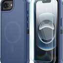 SunStory Magnetic for iPhone 16e Case & iPhone 17e Case with HD Screen Protector, Compatible with MagSafe, 3-Layer Full-Body Hybrid Protective Phone Case for iPhone 16e/17e,Blue