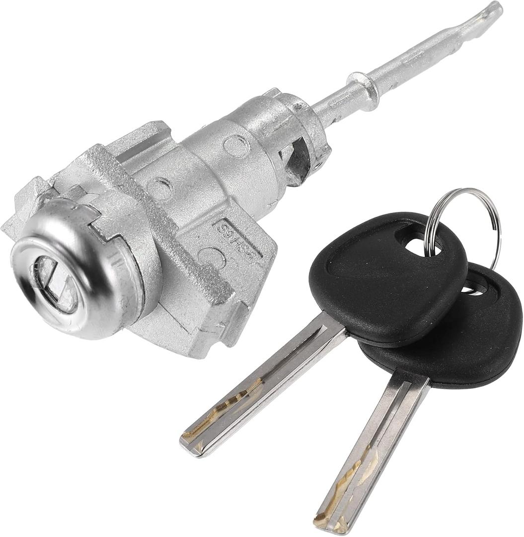 X AUTOHAUX 1 Set Front Door Lock Cylinder Set Kit with 2 Keys for Hyundai Sonata 2015-2019 1.6L 2.0L 2.4L Left Driver Side Door Lock Set Tumbler with Key 81970-C1A00 LH Metal