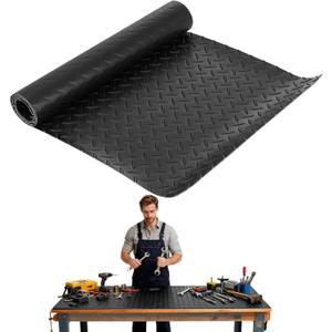2 x Work Bench Pad Mat, Top PVC Workbench Mat with Non-Slip Texture, 48" x 17" Scratch Stain Resistant Surface Protects Work Bench Tabletop Countertop for Woodworking Crafting Tool Protection