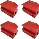 Jack Lift Pad Anodized Aluminum for 6th Gen Chevrolet Camaro Except Convertable, 4 Pieces Red Jacking Lifting Pad