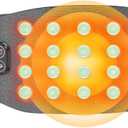 Natural Jade Cordless Heating Pad, Portable Foldable Period Heating Pads for Cramps, Soft Menstrual Heating Pad with 20PCS Jades, 3 Heat Levels, Comfort Massage Mode, Elastic Belt, Grey