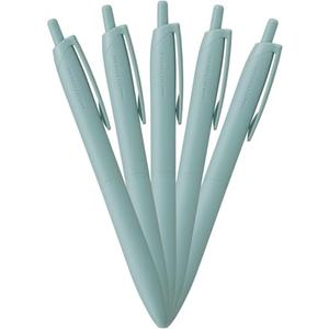 Mitsubishi Pencil Permanent Ballpoint Pen Jetstream Light Touch Ink 0.5 Limited Blue Black Ink, Pack of 5, Nile Green HSXNLS05BBNG5