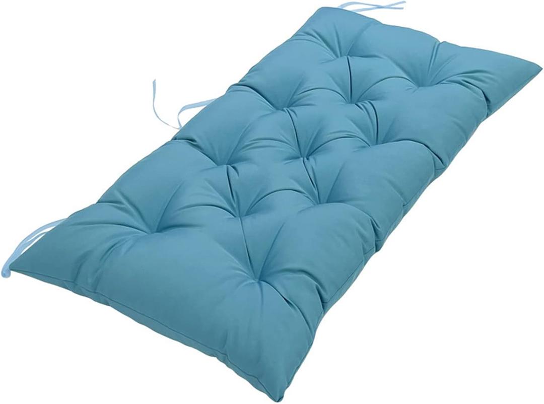 Anti-Slip Bench Cushion for Outdoor Garden Furniture Patio Chair Cushions for Indoor Furniture Blue, 40 * 20 in Outdoor Loveseat Couch Indoor Bench Seat Pads Waterproof