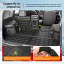 powoq Cargo Mat Compatible with 2014-2020 Nissan Rogue SV S SL Trunk Mat Back Seat Protector Cargo Liner TPE Replacement for 2014-2020 Nissan Rogue Accessories (Trunk Mat+Backrest Mats)