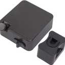 BORDSTRACT Heavy Duty Retractable Clothesline, 304 Stainless Steel Clothes Drying Rope, 20 Feet Retracting Laundry Line, Indoor Outdoor Wall Mounted Clothes Line(9026B Black)