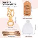 50Pcs 50th Birthday Bottle Opener Set, 50th Golden Bottle Openers Birthday Personalized Party Favors 50th Wedding Anniversaries Souvenirs Favors for Guests Gifts Decorations50th