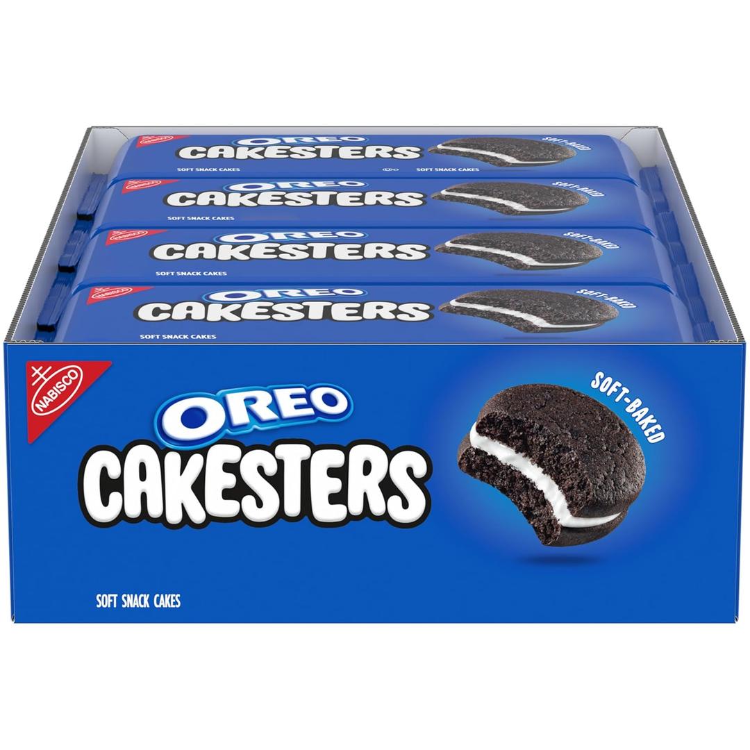 OREO Cakesters Soft Snack Cakes, 8-3.03 oz Snack Packs, Best By: 09/17/2025
