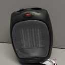 Amazon Basics Ceramic Space Heater, Portable Indoor Heating Solution, With Overheat and Tip-Over Protection, Thermostat, Non-Oscillating, 1500W, 7.52"D x 6.34"W x 9.45"H, Black