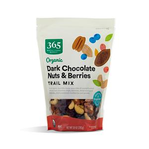 365 By Whole Foods Market Organic Dark Chocolate Nuts & Berries Trail Mix, 10 Oz (EXP 05/13/26)