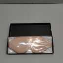 MZOO Luxury Sleep Eye Mask for Side Sleeper Men Women, Zero Eye Pressure 3D Sleeping Mask, Light Blocking Patented Design Night Blindfold, Soft Eye Shade Cover for Travel, Pink