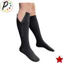 Presadee Original Closed Toe 20-30 mmHg Zipper Compression Calf Leg Socks, 2XL