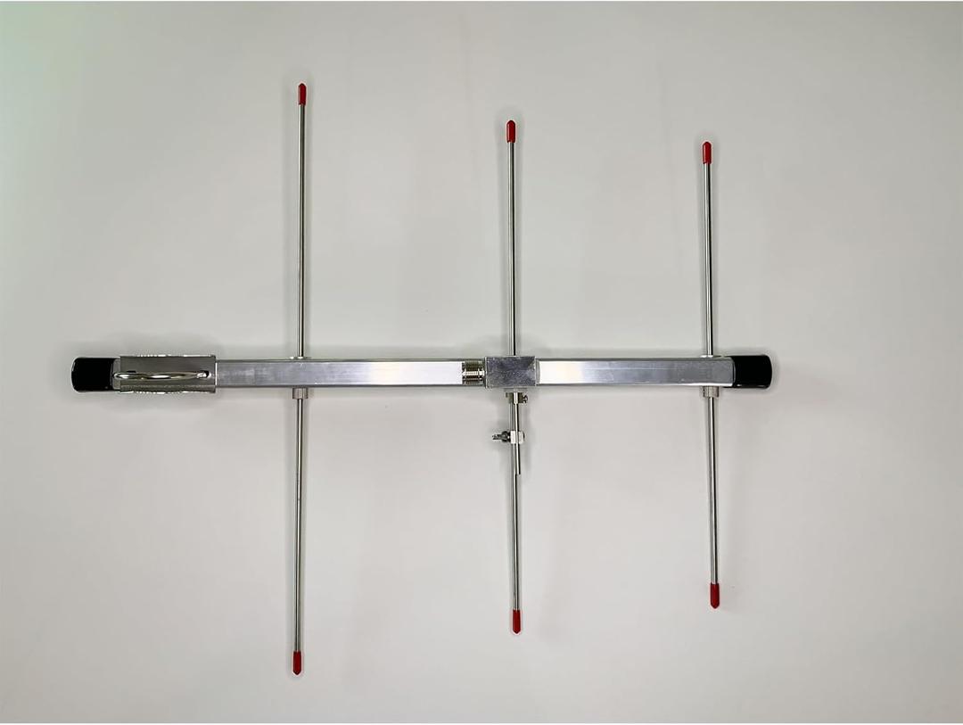 YAGI Antenna High Gain 7dBi Outdoor GRMS Yagi Antenna with U-Bolt 430440Mhz 3 Elements Satellite Antenna for Ham Radio Repeater System