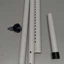 BeBecome Sliding Door Security Bar17-50 inch Adjustable Patio Door Security bar with Rubber Tips Apartment Bedroom Bottom of Door Heavy Duty Interior White