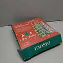 HMASYO 5 FT Pop Up Christmas Tree with Timer Lights, Pink Christmas Tinsel Tree, Collapsible Artificial Pencil Christmas Tree for Indoor Home Apartment Porch Holiday Party Decorations