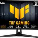 ASUS TUF Gaming 27 1440P Monitor (VG27AQL5A) QHD (2560 x 1440), 210Hz, 0.3ms, Fast IPS, Extreme Low Motion Blur Sync, Speakers, DisplayWidget Center, Gaming AI, Height Adjustment