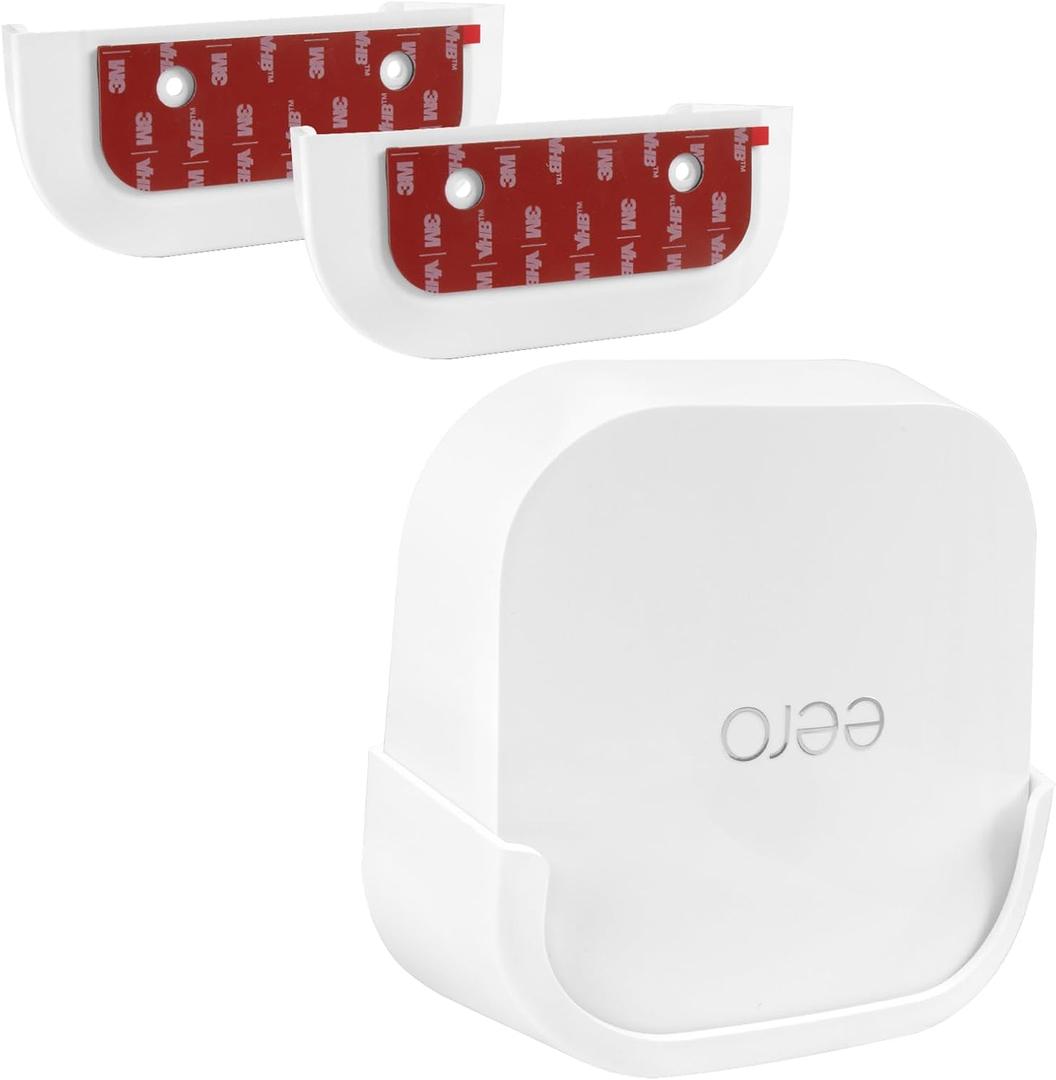 eero 7 Wall Mount, Strongly Adhesive Bracket for eero 7 Dual-Band mesh Wi-Fi 7 Router, Two-Way Easy Installation (2 Pack) Erro 7 Router Not Included