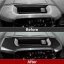 Center Console Navigation Panel Cover Trim Decals for 2019-2026 Dodge Ram 1500 2500 3500 Accessories Carbon Fiber Stickers, Only Fit 12inch Model