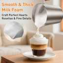Secura 4-in-1 Automatic Milk Frother, 17oz Teflon-Free Stainless Steel Jug, Hot/Cold Foam Maker & Milk Warmer for Latte, Cappuccino, Macchiato, Hot Chocolate, Includes Silicone Spatula & 2 Whisks