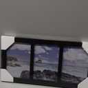 Klikel 3 Photo Collage Solid Black Wood Picture Frame - 3 Opening 5 X 7 Picture Slots