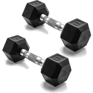 CAP Barbell Coated Dumbbell Weight | Multiple Options Pairs & Sets (8 lb - Pair)