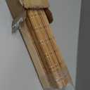 LazBlinds No Tools No Drill Cordless Bamboo Roman Shades, Light Filtering Window Treatment, Roll Up Bamboo Blinds for Windows 36'' W x 64'' H, Brown