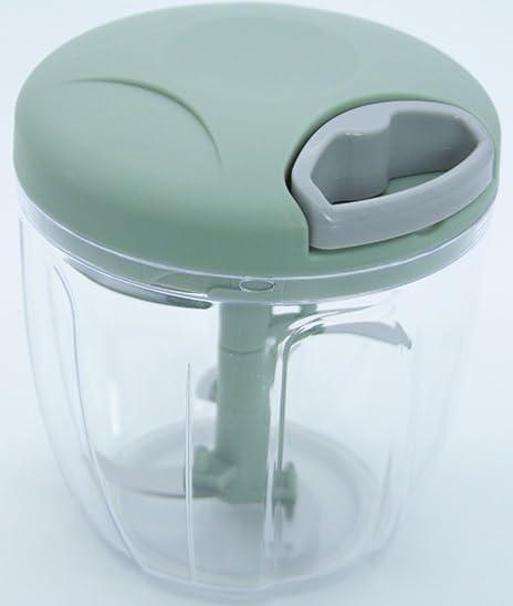 Multi-functional chopper drawstring hand blender household minced garlic puree supplement 900ml (mint green), Sun-19