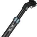 Zoom Bicycle Suspension Seatpost for eBike, Suitable for Riders 130-220lbs (60-100kg) (33.9mm (27.2 post with 33.9 shim))