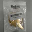 Soulchen 8 Pcs Christmas Bethlehem Star Ornament 3.15 x 1.97 Inch Metal Glitter Star of Bethlehem Ornaments with Glitter Christmas Tree Topper Nativity Hanging Decor for Xmas Tree Party Decor(Gold)