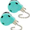 Ceiling Fan Switch 3 Speed 4 Wire Zing Ear ZE 268S6 Pull Chain Switch Control Replacement 3 Speed Control Switch Ceiling Fans, Wall Lamps, Cabinet Light