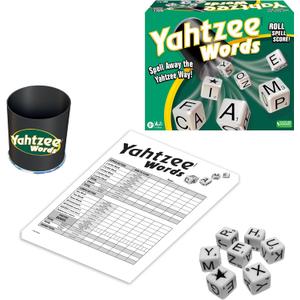 Winning Moves Yahtzee Words Games USA, Family Word Game Version for 2 or More Players, Ages 8+