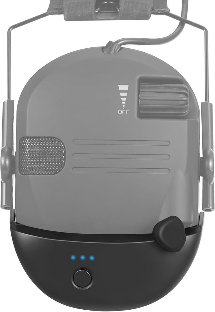 BAISHARK Bluetooth Adapter for Walker's Earmuffs, Wireless Bluetooth 5.1 Receiver, Rechargeable Bluetooth Accessories Compatible with Walker's Shooting Earmuffs