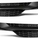 munirater 2-Pack Front Bumper Fog Light Cover Left and Right Side Replacement for Accord 2016-2017