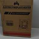 ZAFRO Electric Fireplace Stove, 5100 BTU Quick Heating Electric Fireplace Heater with Adjustable Flame Brightness, 1000W/1500W Thermostat, for Living Room, Bedroom (22 inch Standard)