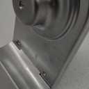 simpletome ONE HAND TEAR Paper Towel Holder Under Cabinet Adhesive or Drilling Installation Aluminum Alloy + ABS (Pearl Chrome Silver)