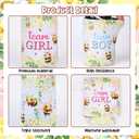 Serencatcher What Will Baby Bee Gender Reveal Party Decoration, 24pcs Bee Gender Reveal Can Cooler Team Boy Team Girl Can Sleeve for What It Will Bee Gender Reveal Baby Shower Party Supplies
