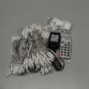 Soagrc 300 LED Curtain String Lights 9.8FT Plug in Fairy Lights with Timer and 8 Modes, Waterproof Window Wall Lights for Bedroom Wedding Party Indoor Outdoor Christmas Decor